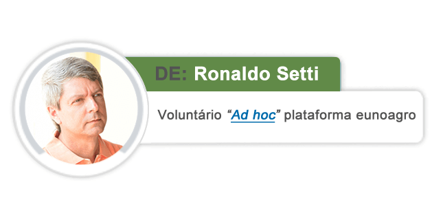 Ronaldo Setti autor do manifesto reunião de negócios pastagem..